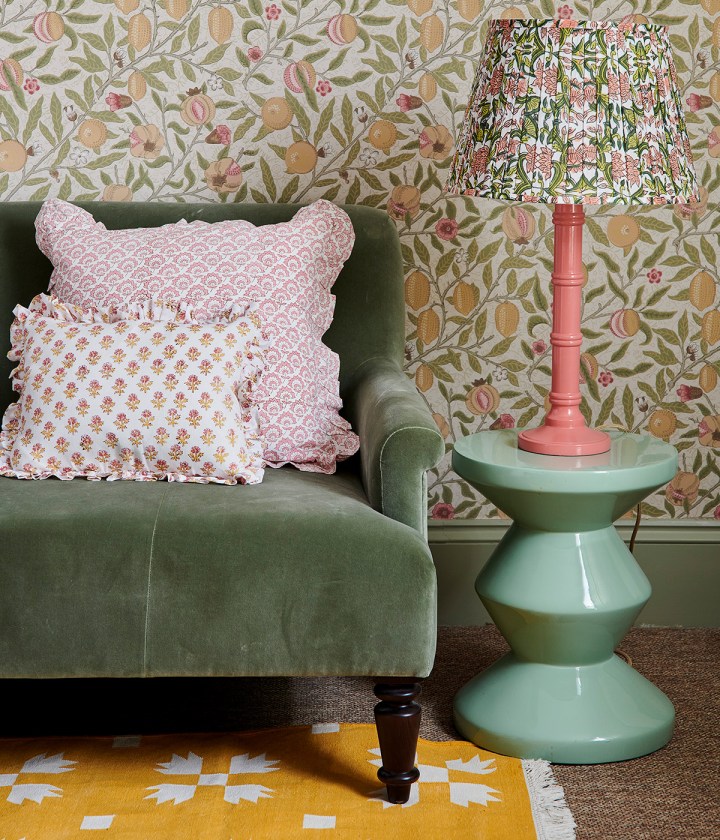 Lampshades from £40, Lampbases from £125, Cushions from £30 and rugs from £145 Huddle Collection, hello@huddlecollection.com | huddlecollection.com